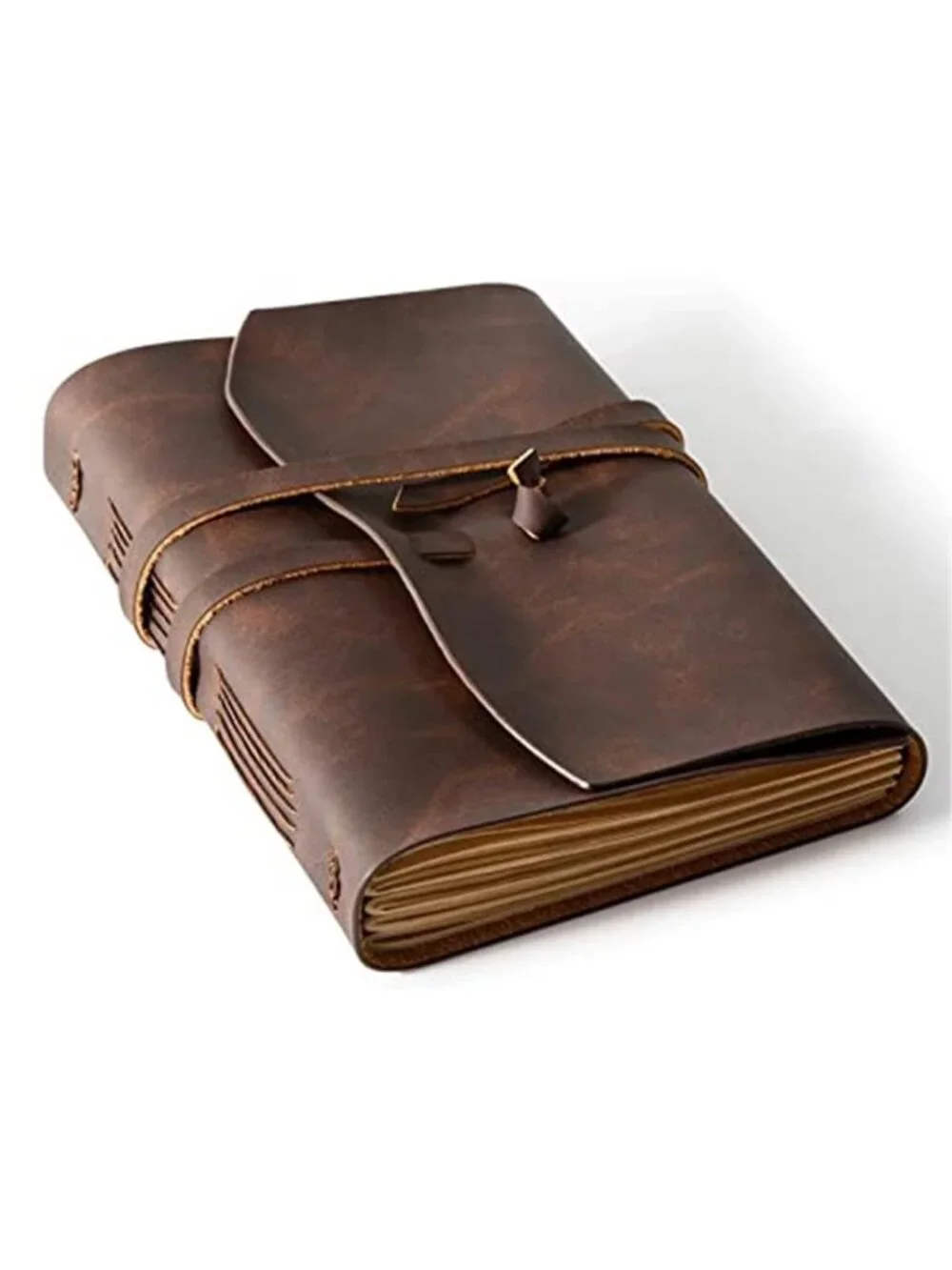 Leather Journal Notebook - Genuine Leather Journals for Writing 260 Pages 5x7.1